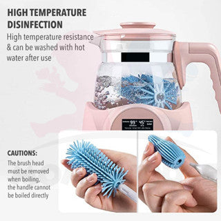 Silicone Milk Bottle Brush Set Botol Susu Berus Cuci Botol Cleaning Brush Nipple Straw Brush Pencuci Botol Susu