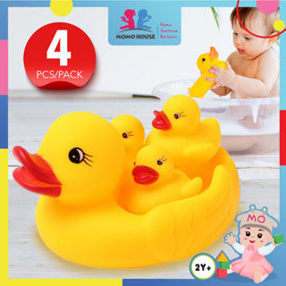 Baby Bath Duckie Family Bath Tub Toys Rubber Squeaky Float Duck