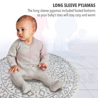 Newborn Romper Zipper Baby Pajamas Newborn Clothes Baby Sleepsuit Romper Baby Boy & Girl Long Sleeve Romper Jumpsuit