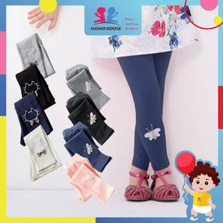 Seluar Legging Budak Perempuan Girls Pants Cotton Kids Legging Butterfly Printed Children&