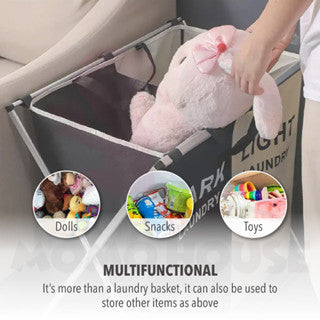 Foldable Laundry Basket Bag Laundry Besar Dirty Laundry Basket Large Cloth Basket Baju Kotor Dobi Bakul Pakaian Kotor洗衣篮