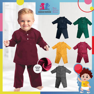 Momo House Baby Boy Baju Raya 2023 Murah Budak Baju Melayu Baby Baju Raya Budak Lelaki Baju Melayu Teluk Belanga Budak