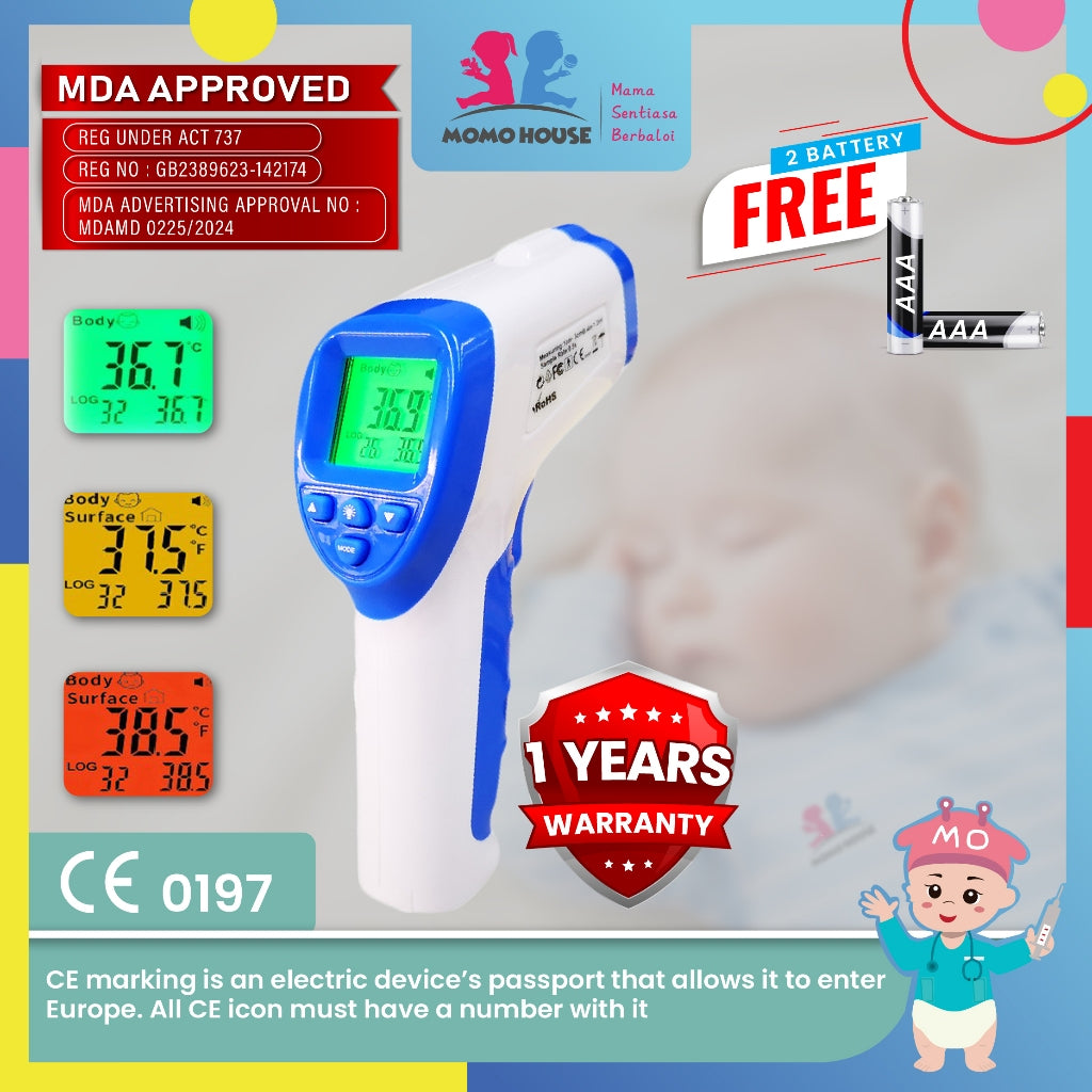 MDA Approved (1 Yr Warranty) Premium Quality Thermometer Baby Thermometer Digital Temperature Sensor
