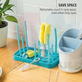 Baby Bottle Drying Rack Feeding Bottle Storage Cleaning Holder Nipple Dryer Foldable Drying Rack