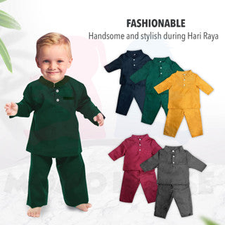 Momo House Baby Boy Baju Raya 2023 Murah Budak Baju Melayu Baby Baju Raya Budak Lelaki Baju Melayu Teluk Belanga Budak