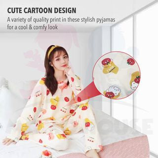 Baju Tidur Wanita Lengan Panjang Baju Tidur Perempuan Pajamas Women Cotton Pyjamas Women Sleepwear Pijamas Women (WP004)