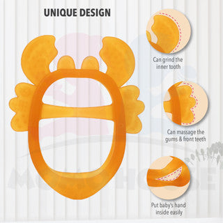 Premium Silicone Baby Teether Crab Design Food Grade Teether Anti-Biting Gloves