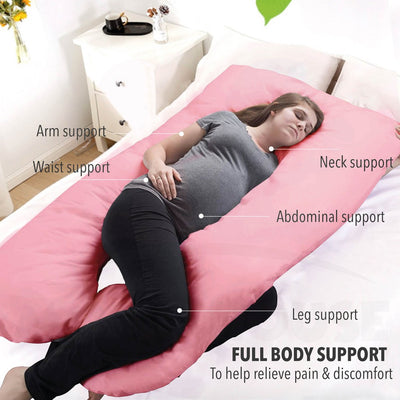 (New Design) U Shape Maternity Pillow Pregnant Side Bedding Full Cotton Pregnancy Pillow Nursing Pillow