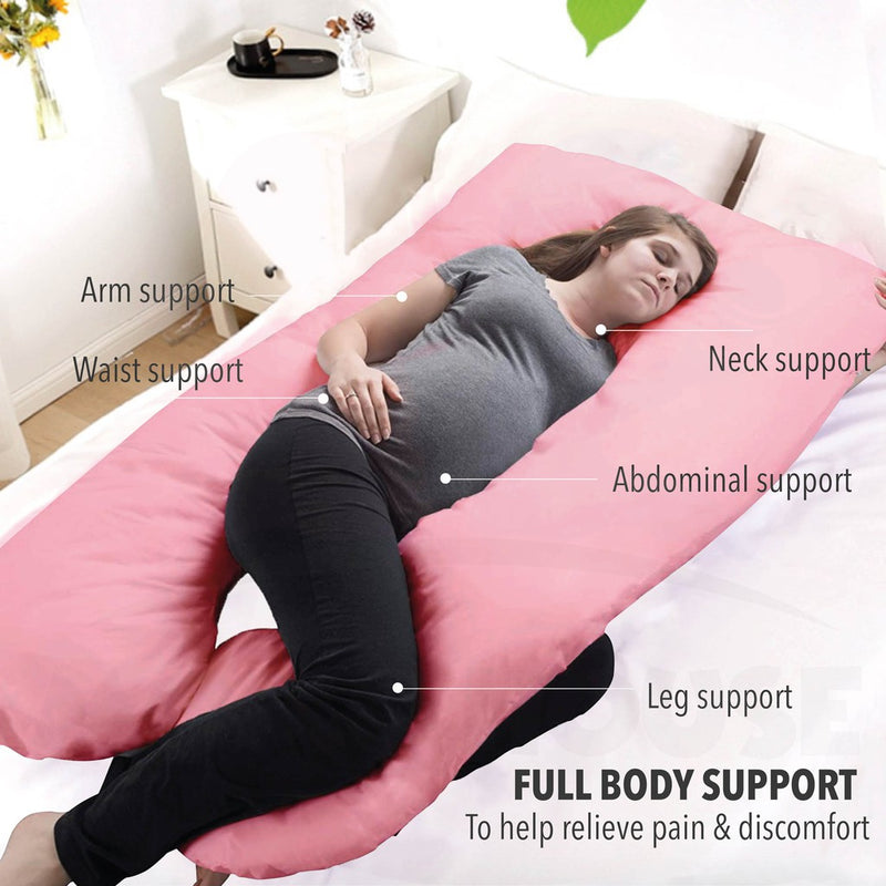 (New Design) U Shape Maternity Pillow Pregnant Side Bedding Full Cotton Pregnancy Pillow Nursing Pillow