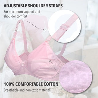 Women Nursing Maternity Breastfeeding Bra for MOMO House & Real BubeeBreast Pump - Hook Design