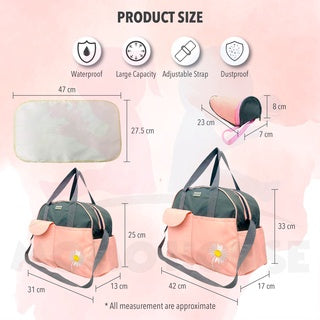 4 in 1 Mummy Diaper Bag Tote Bag Baby Diaper Bag Waterproof & Dustproof Multifunction Maternity Travel Bag