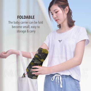 (New Design) Foldable Baby Toddler Kids Ergonomic Breathable Adjustable Carrier with Hood Dukung Bayi