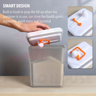 Airtight Container Bekas Susu Tepung Food Storage Container Kitchen Storage Box Bekas Kedap Udara Milk Powder Container