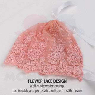 Lace Flower Baby Hat Girl Newborn Baby Cap Girl Newborn Baby Girl Hat Summer Topi Baby Girl Lace Hat Baby Summer Hat