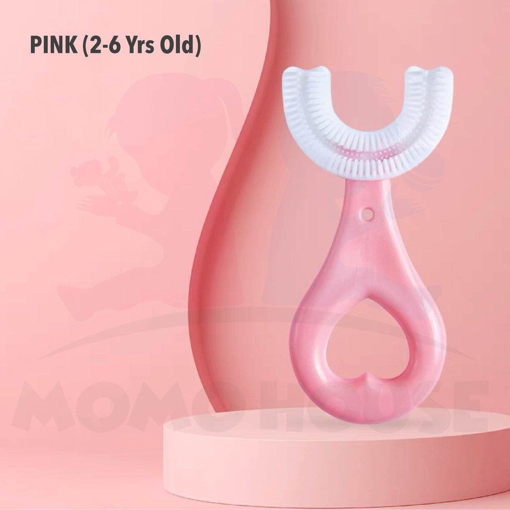 U-Shape Children Toothbrush Kid Toothbrush 360Â° Silicone Kids Toothbrush Gosok Gigi Kanak