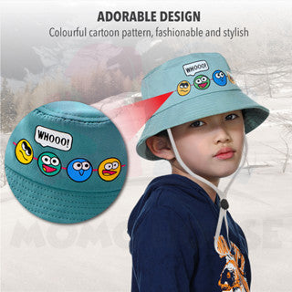 Kids Hat Bucket Cap Baby Hat Topi Budak Kids Hat Beach Topi Pantai Budak Boy Kids Bucket Hat Girl Kids Sun Hat