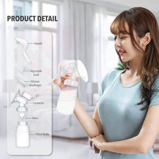 Manual Breast Pump Real Bubee Breast Milk Pump Susu Breastpump with Bottle Collector Nipple Suction Pump