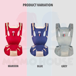 Premium Ergonomic Breathable & Adjustable Baby Carrier With Hip Seat and Storage