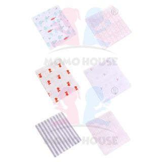 MOMO HOUSE Newborn Baby Muslin Swaddle Kain Bedung Soft Blanket Kain Selimut Napkin Lampin