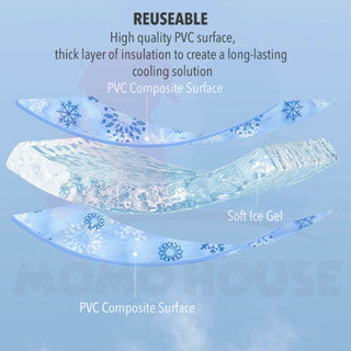 Baby Cooling Mat Cooling Pad For Body Ice Bag Car Cushion Pillow Cooling Gel Pad Bantal Sejuk Ice Pad Cool Mat