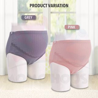 Maternity Panties High Waist Underpant Cotton Pregnant Women Underwear Adjustable Stomach Lift Briefs (MPHW)