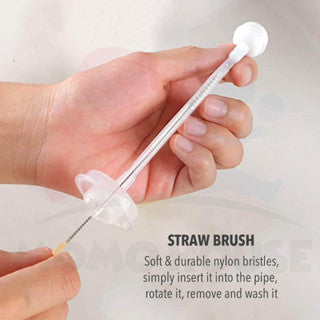 Silicone Milk Bottle Brush Set Botol Susu Berus Cuci Botol Cleaning Brush Nipple Straw Brush Pencuci Botol Susu