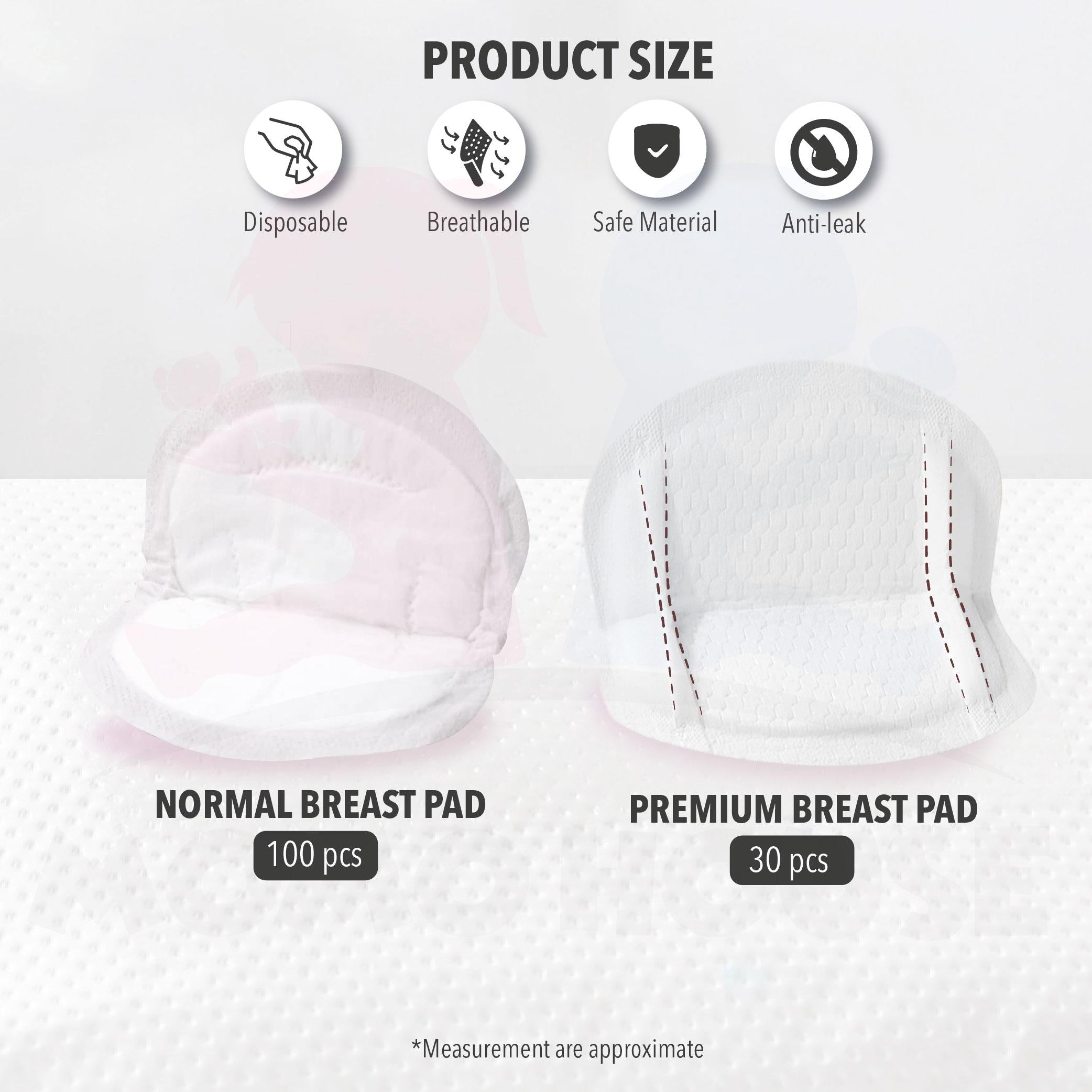 [100pcs] MOMO HOUSE Disposable Breast Pad Breastpad - 150ml absorption