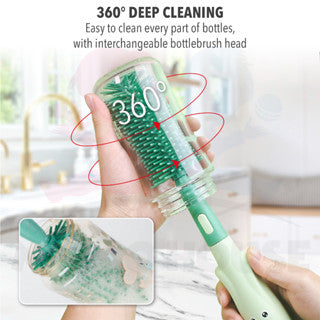 Bottle Cleaning Brush Bottle Brush Set Pencuci Botol Susu Berus Soft Silicone Straw Brush Silicone Bottle Brush Cleaning