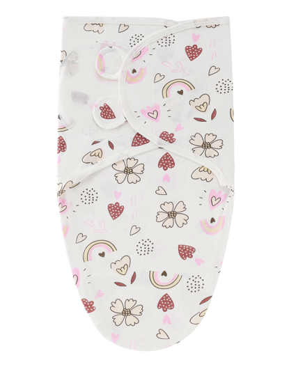 2 in 1 Set Baby Newborn Swadle Wrap With Hat Cotton Kain Bedung Bayi Dengan Topi Lembut