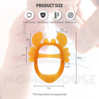 Premium Silicone Baby Teether Crab Design Food Grade Teether Anti-Biting Gloves