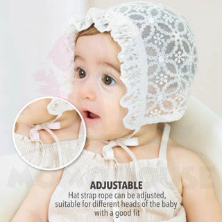 Lace Flower Baby Hat Girl Newborn Baby Cap Girl Newborn Baby Girl Hat Summer Topi Baby Girl Lace Hat Baby Summer Hat