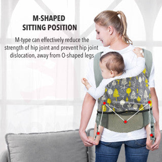 (New Design) Foldable Baby Toddler Kids Ergonomic Breathable Adjustable Carrier with Hood Dukung Bayi