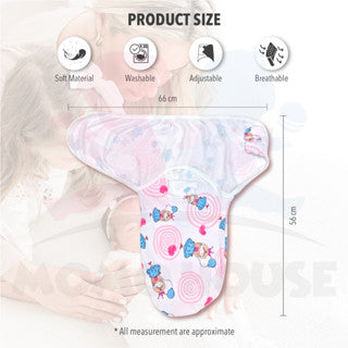 Newborn Baby Cotton Swaddle Soft Blanket Kain Bedung Kain Selimut Kain Tuala