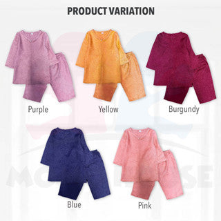 Baju Kurung Budak Karta Suit Muslimah Budak Perempuan Plazo Suit Kids Baju Muslimah Perempuan Set Muslimah Perempuan