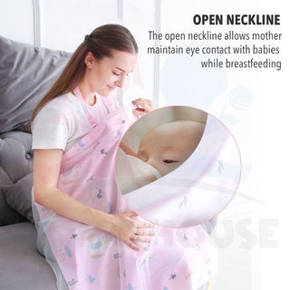 Breastfeeding Nursing Cover Cotton Apron Shawl Cloth Blanket