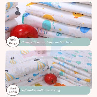 MOMO HOUSE Newborn Baby Muslin Swaddle Kain Bedung Soft Blanket Kain Selimut Napkin Lampin