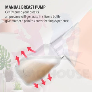 (New Design) Manual Silicone BPA Free Breast Pump Milk Collector (2 Pcs) (100ml) Pam Susu