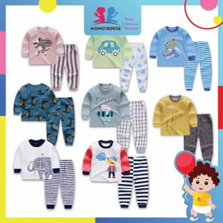 Newborn Pyjamas Baby Sleepsuit Long Sleeve Set Baju Tidur (BM003)