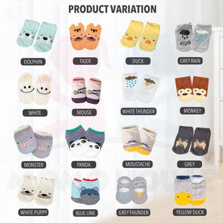 Korean Cute Cartoon Baby Cotton Socks Anti Slide Baby Sock