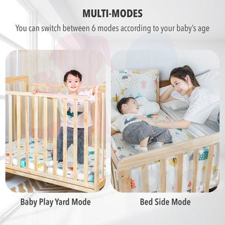 Multi Functional Single Layer Wooden Baby Cot with Mosquito Stand & Net Katil Bayi Dgn Kelambu