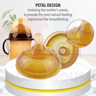 Puting Teat Extra Soft & Wide Neck Artificial Nipple Gantian Compatible for all Momo House Silicone Milk Bottles