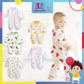 Baby Romper Newborn Long Sleeve Cotton Printed Baby Jumpsuit Bodysuit Sleepsuit Pyjamas Baby Baju Newborn Baby Clothing