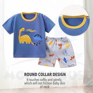 Newborn Baby T shirt Short Sleeve Set Baby Kids Clothing (BM004)