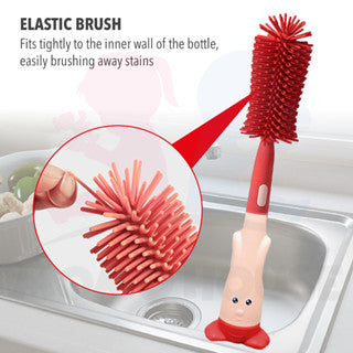 Bottle Cleaning Brush Bottle Brush Set Pencuci Botol Susu Berus Soft Silicone Straw Brush Silicone Bottle Brush Cleaning