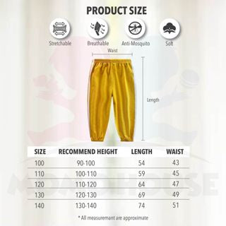 Jogger Pants Kids Cotton Long Sport Pants Seluar Sukan Seluar Panjang Budak Anti-Mosquito Tracksuit Budak Seluar Budak