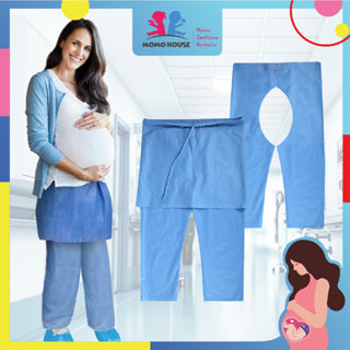 Disposible Maternity Pants Seluar Bersalin Mesra Aurat Preggy Pants Pap Smear Seluar Bersalin Mamapride Ternatea