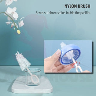 7 in 1 Baby Bottle Sponge Cleaning Tools Straw Brush Nipple Brush