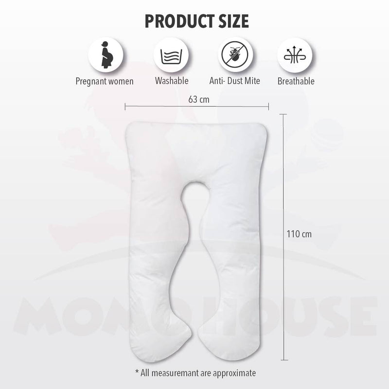 (New Design) U Shape Maternity Pillow Pregnant Side Bedding Full Cotton Pregnancy Pillow Nursing Pillow