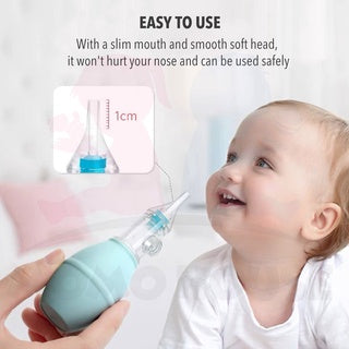 Manual Silicone Nasal Aspirator Infant Nasal Suction Device Nose Cleaning Tool Safety Nose Cleaner Baby Health Care