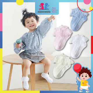 Baby Lace Socks Baby Girl Stokin Budak Perempuan Sarung Kaki Baby Socks Kids Socks Girl Stokin Kanak Kanak Perempuan